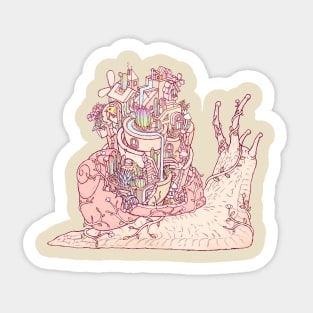 slow happy garden Sticker